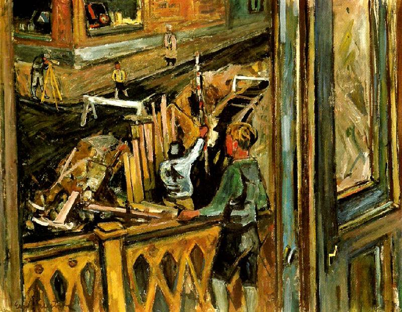 Eric Hallstrom pojke pa balkongen oil painting image